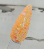 orange chunky glitter