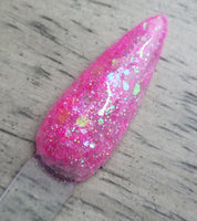 pink cheasy glitter