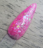 pink cheasy glitter