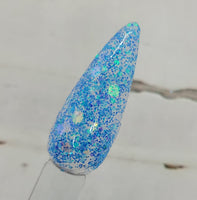 blue cheasy glitter
