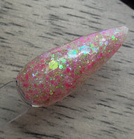 pink and green cheasy glitter
