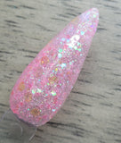 light pink iridescent glitter powder