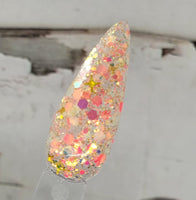 Chunky shape glitter dip powder