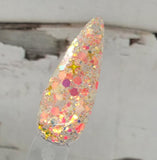 Chunky shape glitter dip powder