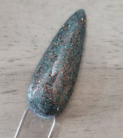 Glitter Mint Dip Powder from Dip Nailed It