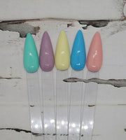 neon pastel dip powder collection