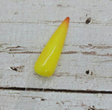 neon yellow dip powder